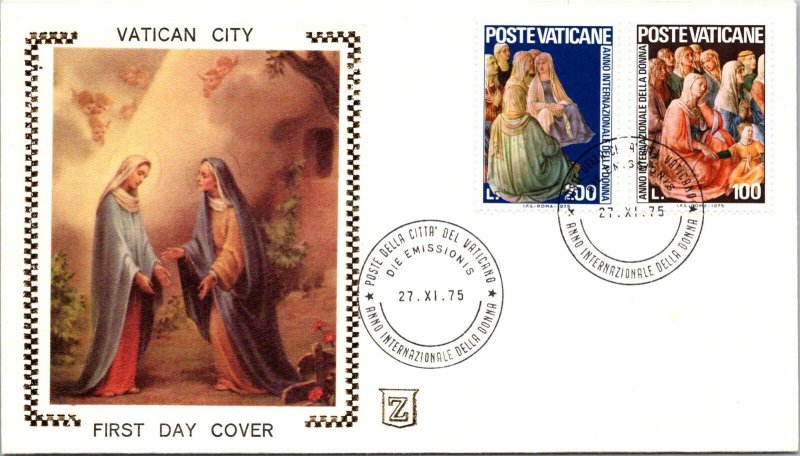 Vatican FDC 1975 - International Year of Women - Z-Grill Cachet - F30767