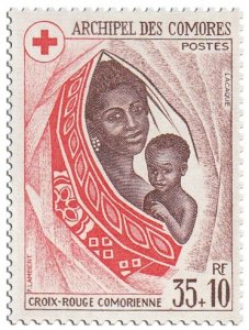 COMOROS - 1974 - Comoro Red Cross - Perf 1v - Mint Never Hinged