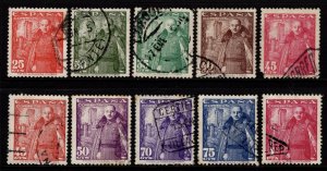 Spain 1948-54 General Franco & Castillo de la Mota def., Set [Used]