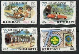 Thematic stamps KIRIBATII 1982 SCOUTS 189/92 mint