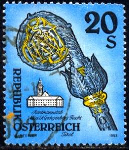 Crosier, Fiecht Monastery, Austria stamp SC#1606 used