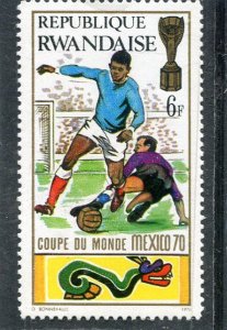 Rwanda 1970 FOOTBALL MEXICO WORLD CUP Stamp 6f Unused