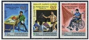 Laos 343-345,MNH.Michel 511-513. Year of the Disabled,IYD-1981.