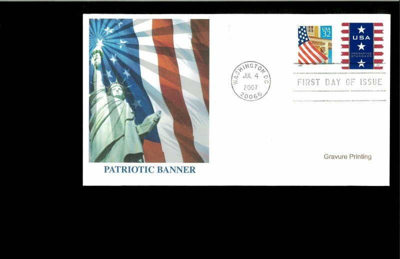 2007 FDC Patriotic Banner Washington DC