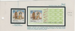 Brazil, Postage Stamp, #1180-81 Mint NH, 1970 Christmas, JFZ