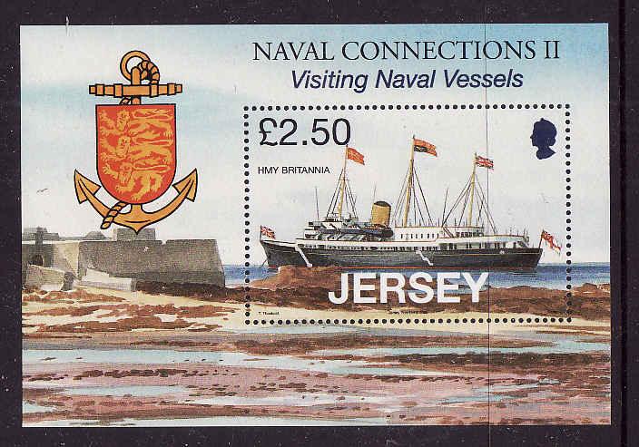 Jersey-Sc#1333-unused-NH-sheet-Ships-Royal Navy Vessels-2008-