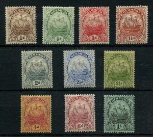 ?BERMUDA Scott #40 up as shown 1 low value no gum, some MNH Cat $57 Canada