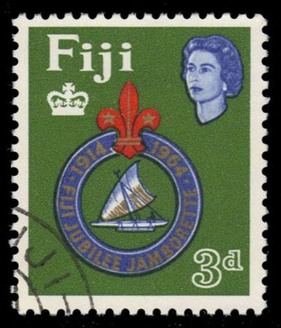 Fiji #206 Boy Scouting 50th Anniversary; used (0.50)