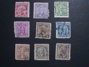 ​CUBA-1954  68 YEARS OLD-CUBA FAMOUS PERSONS USED VF WE SHIP TO WORLDWIDE