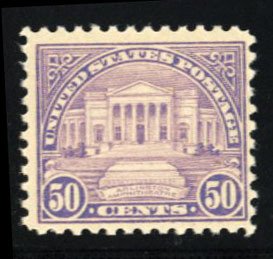 United States, 1910-30 #570 Cat$70, 1922 50c lilac, never hinged