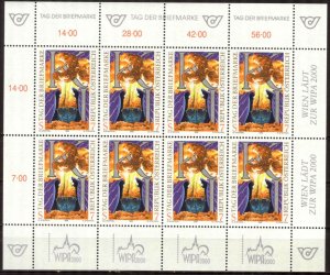 Austria 1999 Stamp Day WIPA 2000 Mi. 2289 Sheet MNH