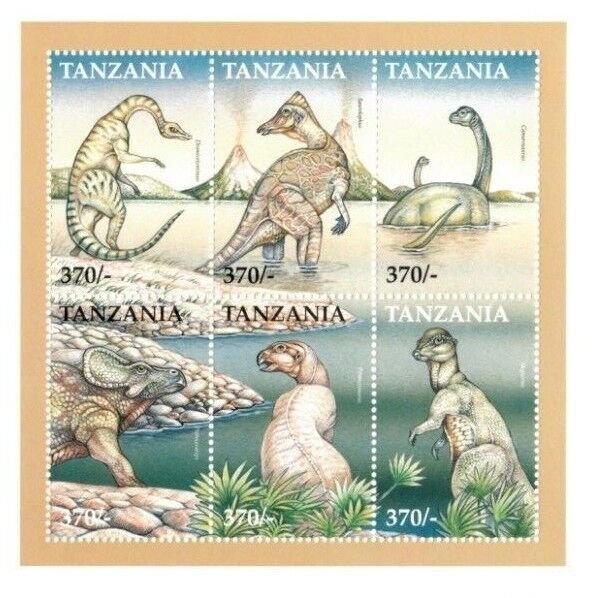 Tanzania 1999 Dinosaurs Stamps - Sheet of 6 Stamps - MNH