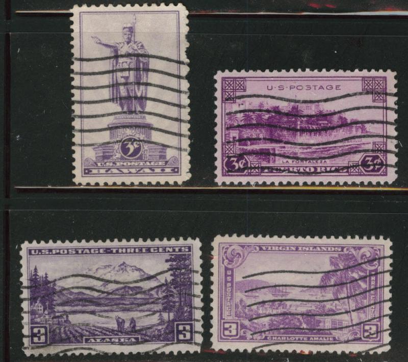 USA Scott 799-802 Used 1937 set