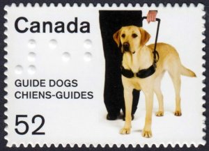 Canada 2008 - GUIDE DOG MNH single Die Cut  # 2266i