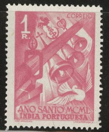 Portuguese India Scott 496 MH* from 1951 Holy Year issuet