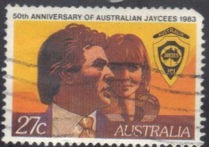 AUSTRALIA SCOTT# 870  USED 27c 1983  JAYCEES SEE SCAN