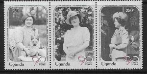 UGANDA SG816a 1996 QUEEN MOTHER.S 90th BIRTHDAY MNH