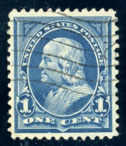 US Stamp #264 Franklin 1c - PSE Cert - Used