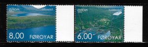 Faroe islands 2001 Europa Hydroelectric power station Sc 401-402 MNH A1373