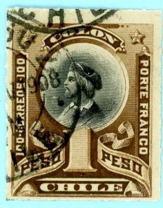Chile, Scott #36, Used