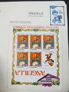 EDW1949SELL : ANGUILLA Beautiful collection of VF MNH Disney sets, S/s & Shtlts