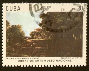 CUBA Sc# 2383 NATIONAL MUSEUM PAINTINGS art artwork  20c 1981 used cto