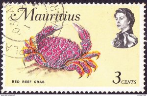 MAURITIUS 1968 QEII 3c Multicoloured SG383 FU
