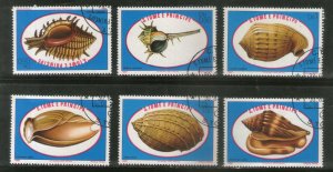 St. Thomas & Prince Is. 1981 Sea Shells Marine Life 6v Sc 605-10 Cancelled 1601a