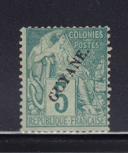 French Guiana Scott # 21 F-VF OG previously hinged nice color scv $ 48 see pic !