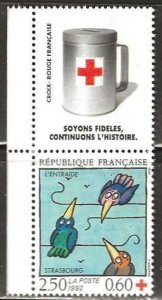 France Sc. B648,  (with label), mint, never hinged. 1992. (x51a),