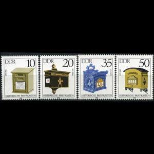 DDR 1985 - Scott# 2456-9 Antique Mailboxes Set of 4 NH