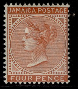 JAMAICA SG48, 4d red-brown, NH MINT. Cat £75.