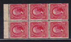 301c Booklet Pane VF OG previously hinged with nice color cv $ 500 ! see pic ! 