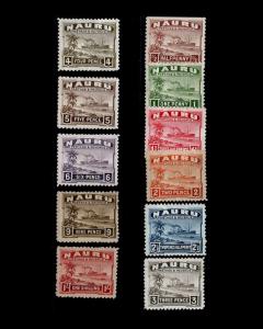 VINTAGE: NAURU 1924 OG LH FRESH SCOTT # 17-27 $ 62.25 LOT # VSANAURU1924E-K