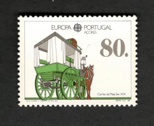 1988 Portugal Azores Sc #370 Europa Horse & Cart  MNH postage stamp