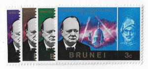 Brunei Sc #120-123  Churchill set of 4 NH VF