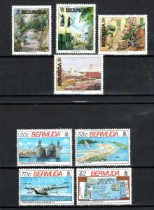 Bermuda 1991 Paintings and 50th Anniversary of WWII SG 630-33 and 636-69 MNH