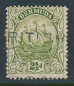 Bermuda  SG 81 SC# 86 Used Pale Sage Green see details and scans