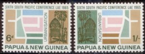 Papau New Guinea 1965 SC# 204-5 MNH-OG E170