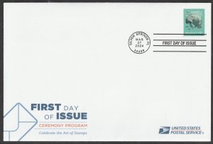 US 5851 Save Manatees Ceremony Program FDC 2024