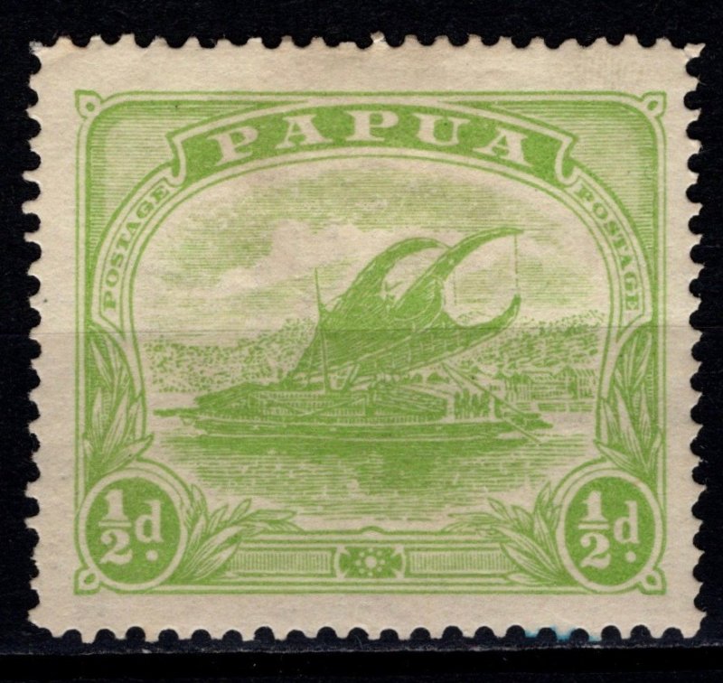 Papua 1911-15 Lakatoi Def., ½d [Unused]