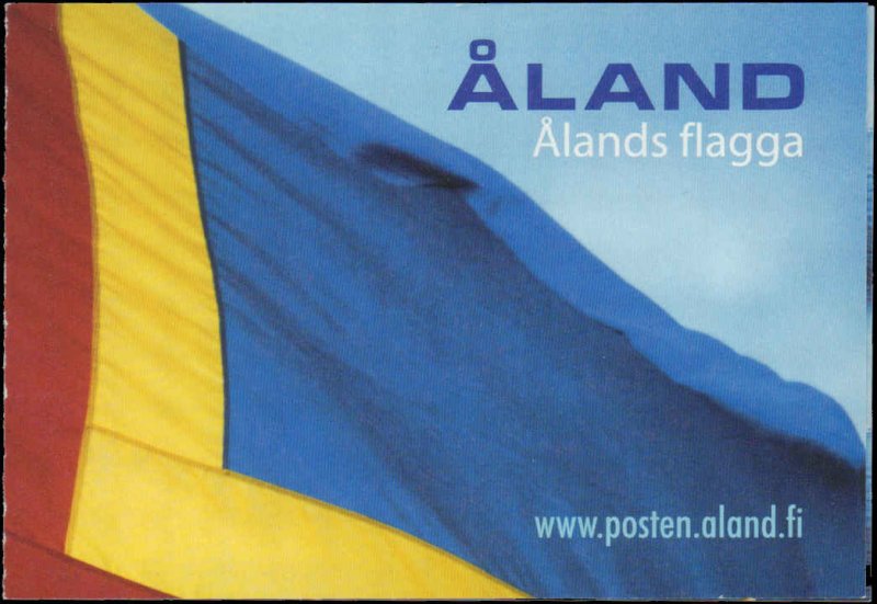 Finland-Aland Islands #222a, Complete Set, Unexploded Booklet, 2004, Flags, NH