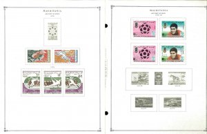 Mauritani 1941-1990 M & CTO Hinged on Scott International Pages Rhtough 1995