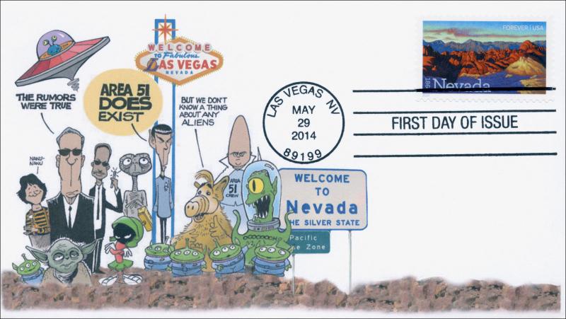 2014 Nevada Statehood Single Forever Postage Stamp - Sc# 4907