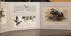 1991 Australia Waterbirds folio Sc 1203-6 Limited to 5,000 issued