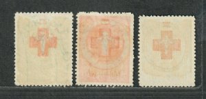 Thailand Sc#B35-B37 M/H/VF, Cv. $40