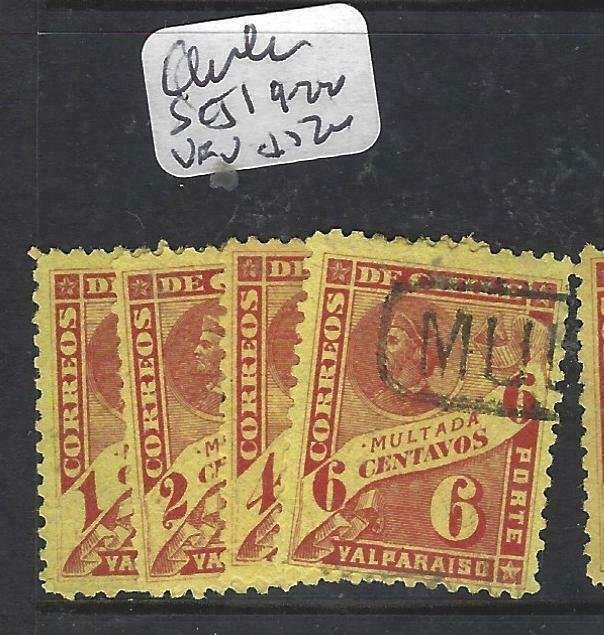 CHILE (P2706B)  POSTAGE DUE SC J19-22   VFU