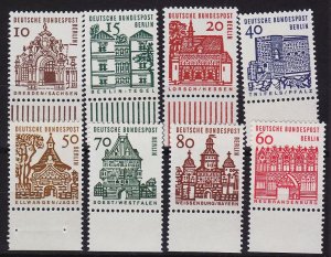 GERMANY BERLIN [1964] MiNr 0242-49 ( **/mnh ) [02] Architektur URand