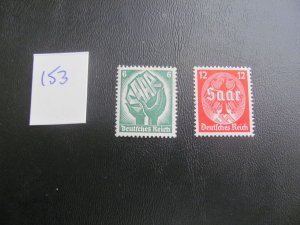 Germany 1934 MNH SC 444-445 SET VF/XF 90 EUROS (153)