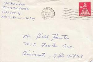 United States A.P.O.'s 10c Fifty-Star Runway 1968 Army & Air Force Postal Ser...